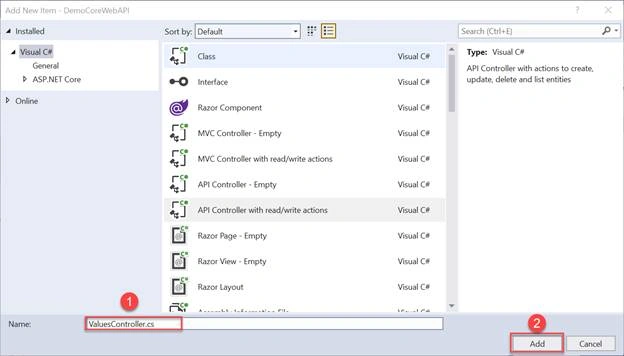 Run and test ASP.NET Core Web API Docker container locally