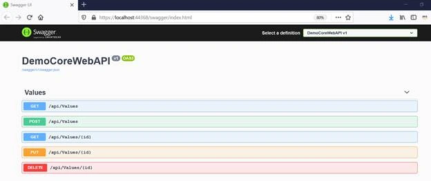 Run and test ASP.NET Core Web API Docker container locally
