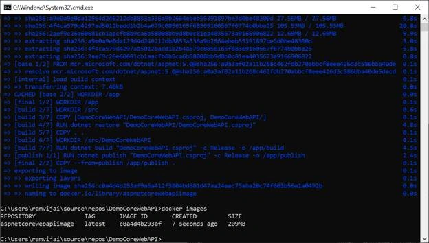 Run and test ASP.NET Core Web API Docker container locally