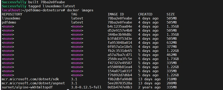 Running Asp.net Core In Linux system(Alpine Linux Distribution) using docker