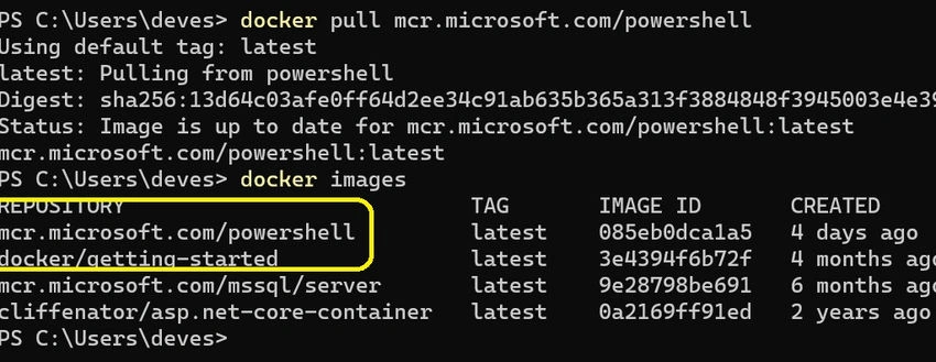 Docker images