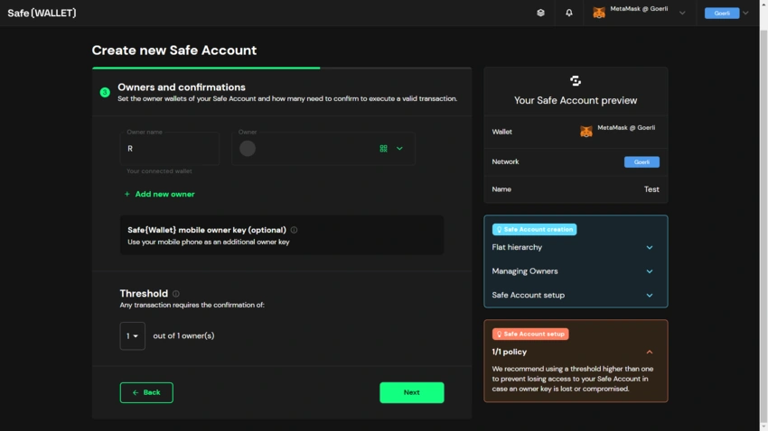Add Wallet Owners