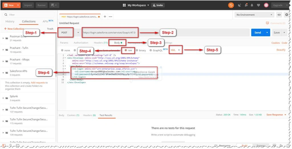 Salesforce SOAP API Authentication - Login Request