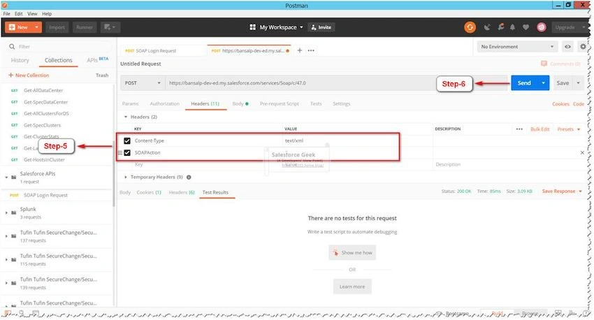 POST Request With SOQL Query Envelope