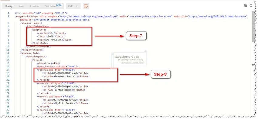 POST Request With SOQL Query Envelope