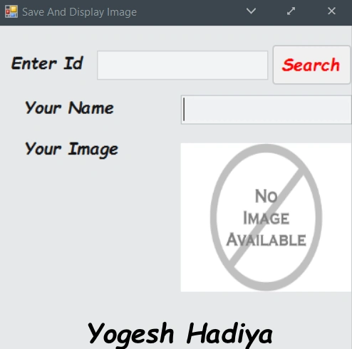 save image in row format / bytes into database and fetch from database in c# windows desktop application