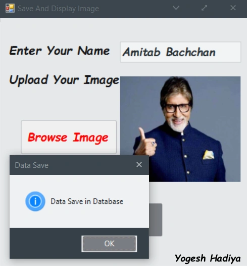 save image in row format / bytes into database and fetch from database in c# windows desktop application