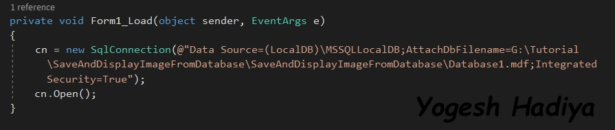 save image in row format / bytes into database and fetch from database in c# windows desktop application