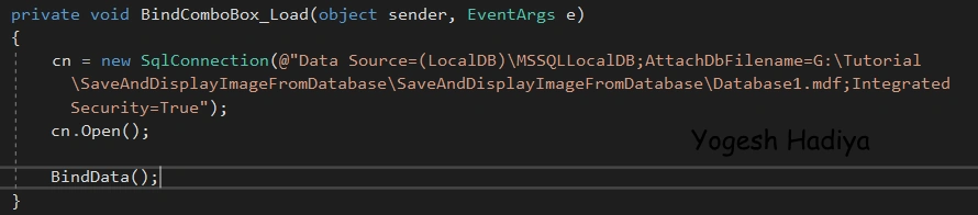 Save Image In Row Format / Bytes Into Database And Fetch From Database In C# Windows Desktop Application