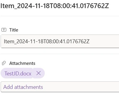 Power Automate workflow