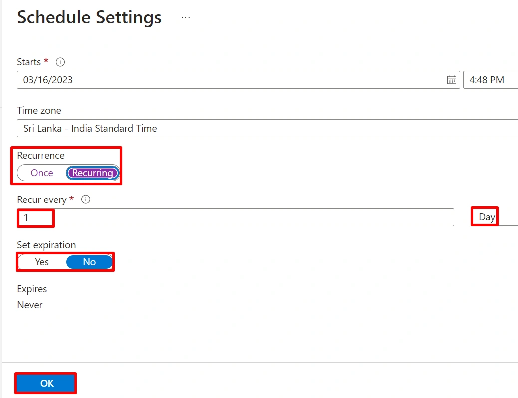 Schedule an Update with Azure Automation Update Management