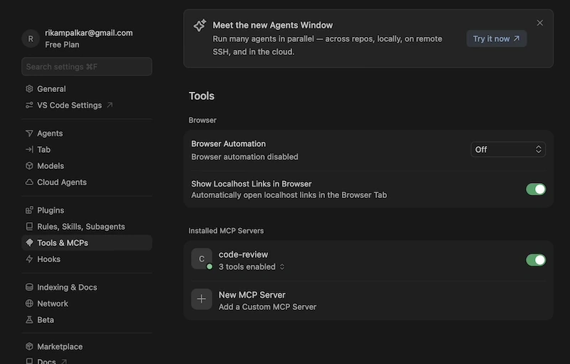 Cursor config