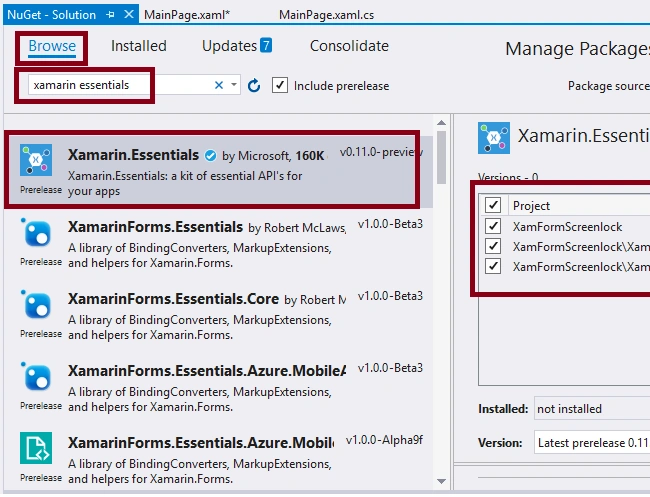 Screen Lock Active Or Release In Xamarin Forms Application Using Xamarin Essentials For Android And UWP