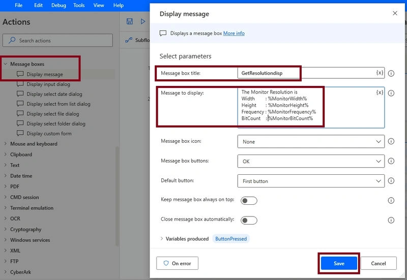 Screen Resolution in Desktop flow