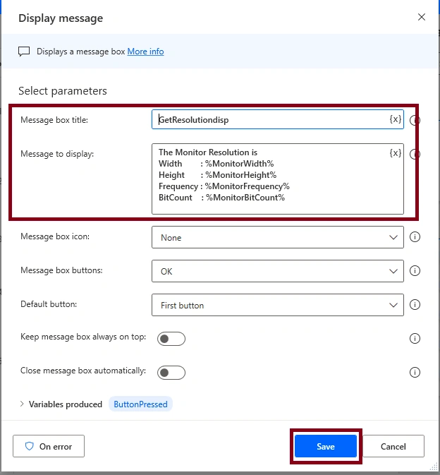 Screen Resolution in Desktop flow