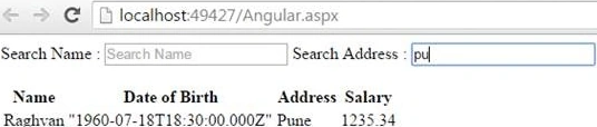 Name and address