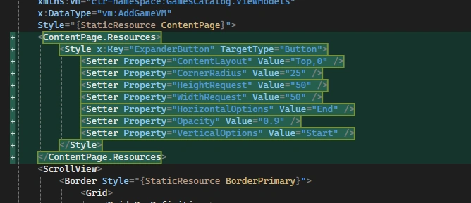 Add styles for the buttons