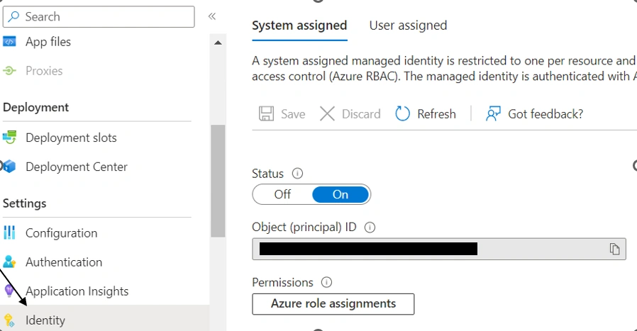 Secure resources using Azure Managed Identities