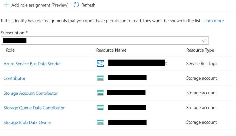 Secure resources using Azure Managed Identities