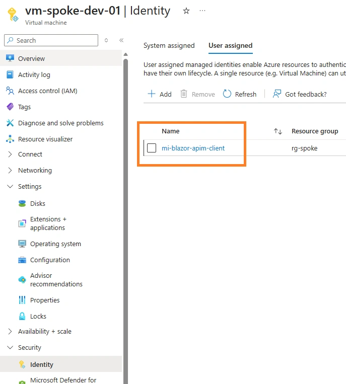 Managed Identity - VM