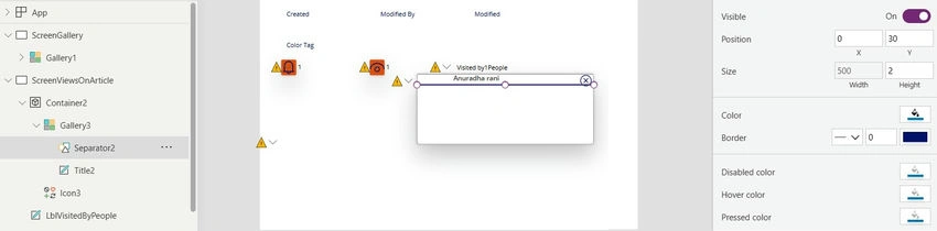 Separator UI