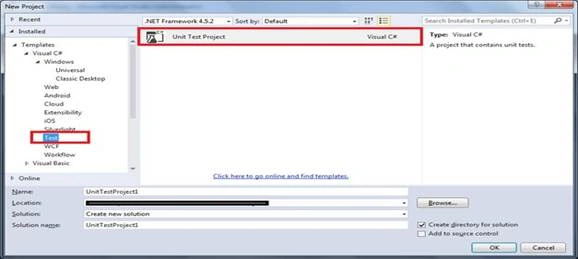 Unit Test project