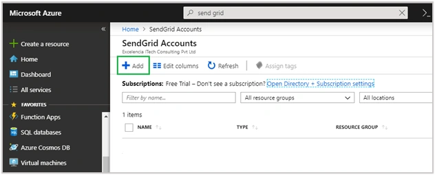 Send Email In Azure Send Grid