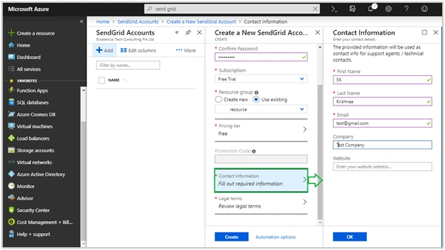 Send Email In Azure Send Grid