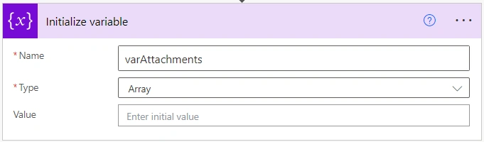 Initialize variable