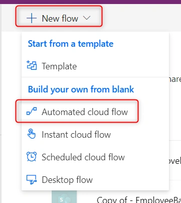 Automated Cloud Flow