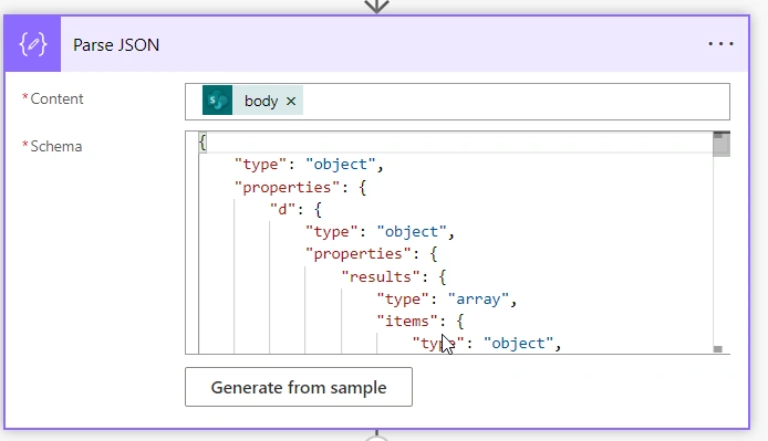 Parse JSON