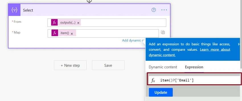 Send Mail To SharePoint Group Members in Power Automate without using ParseJson and ForEach actions