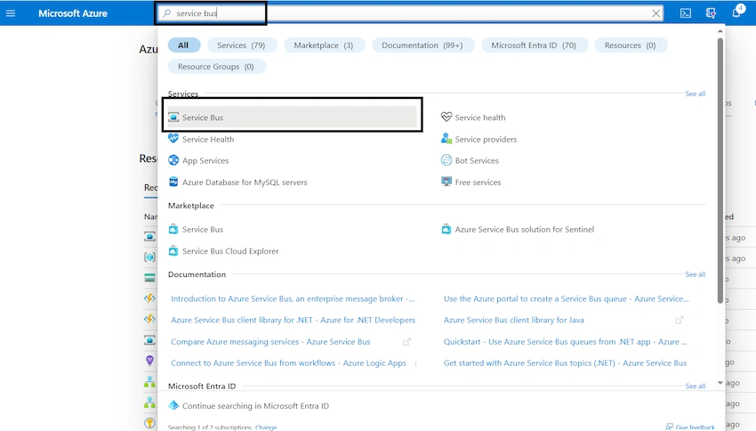 Configure Permissions to Service Bus