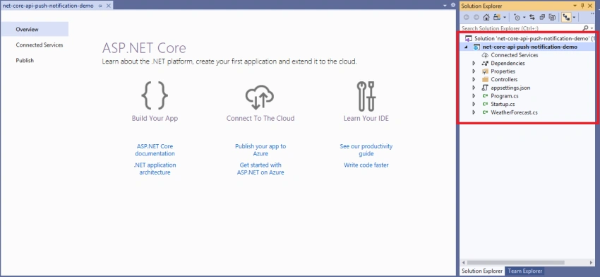 Send Push Notification To Android Device From .Net Core Web API