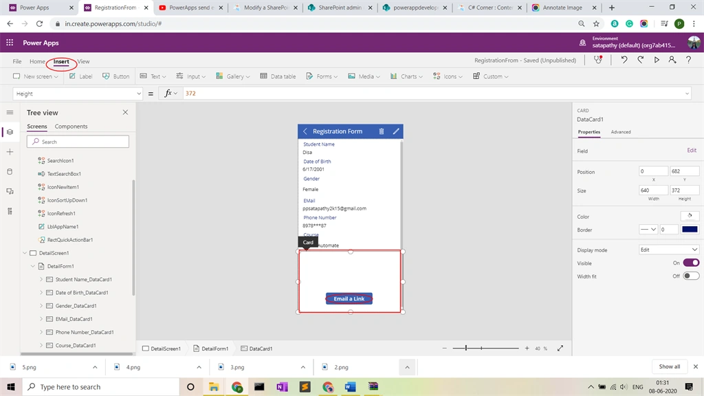 Sending An E-mail From PowerApps
