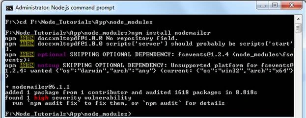 Sending Email Using Node.JS
