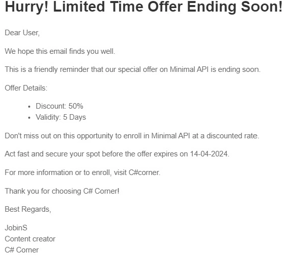Limited time offer ending soon