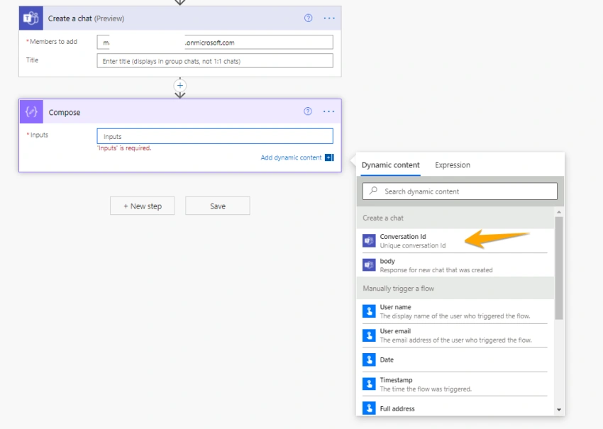 Sending Teams Message to Any User from a Specific User from PowerAutomate