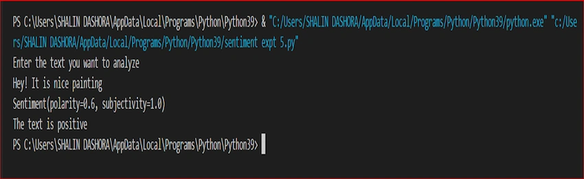 Sentiment Analysis using Python