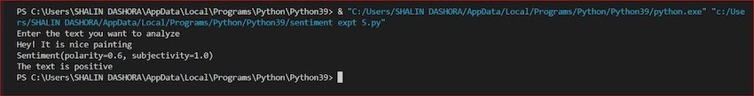 Sentiment Analysis using Python