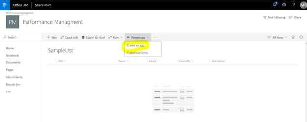 create an app
