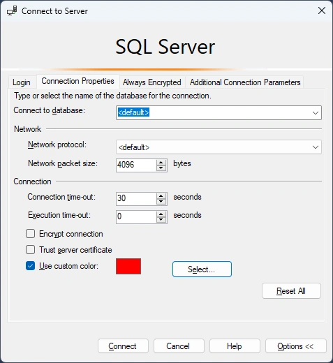 SQL Server Color