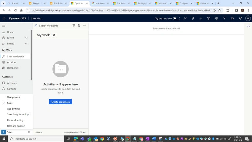 Dynamic 365 Sales hub