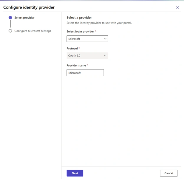 Choose Microsoft