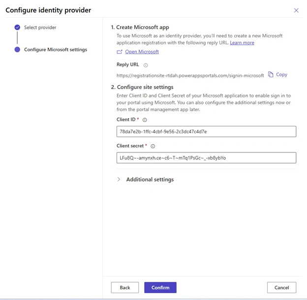 Power Pages website