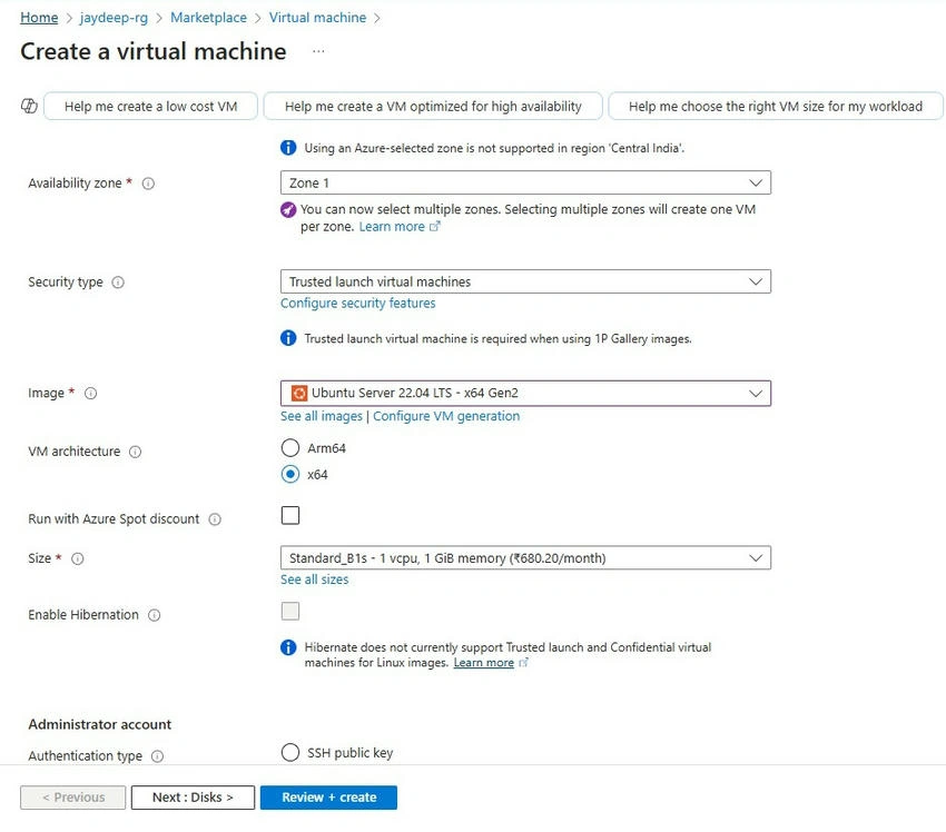 Cost VM