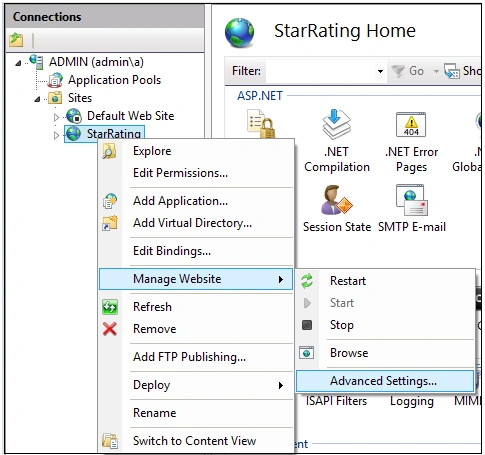 Advance Setting