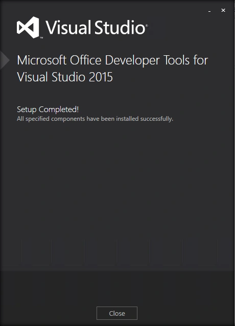 complete the installation