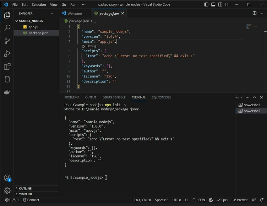 Run a Simple Node Server Project in NodeJS