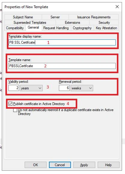 Publish certificate